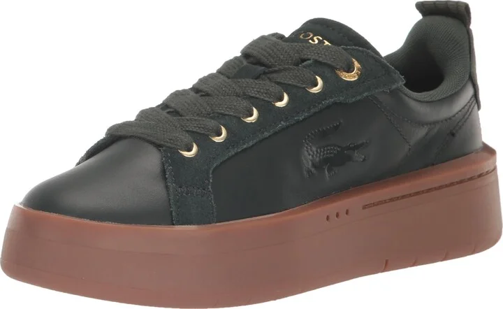 LacosteWomensCarnaby Platform SneakerDk Grn/Gum6.5
