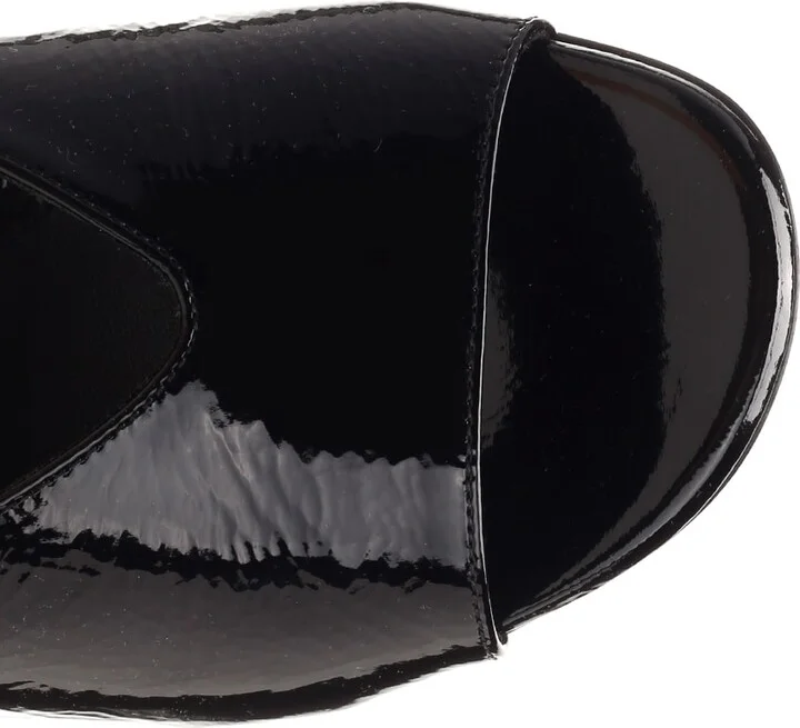 Lacquered Leather Mules - Image 4