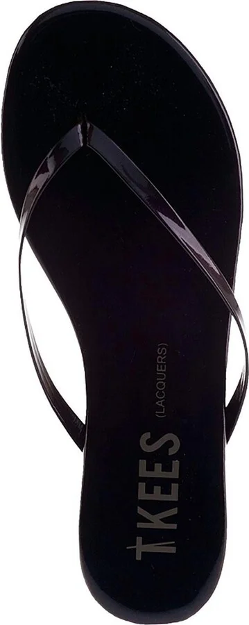 Lacquers Thong Sandals In Ink