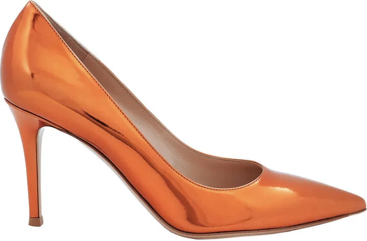 Ladies 85 mm Leather Pumps