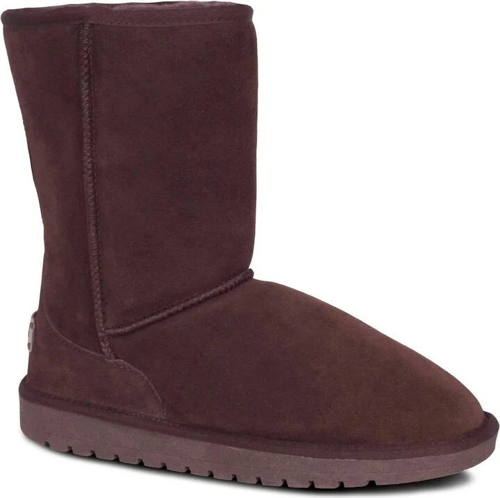 Ladies - 9" Sheepskin Boots In Chocolate