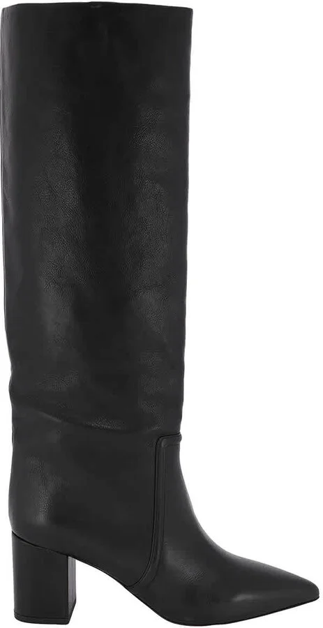 Ladies Black Anja 70mm Leather Boots