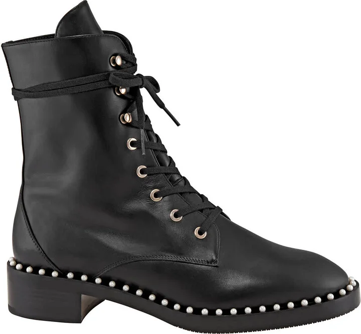 Ladies Black Sondra Smooth Ankle Boots