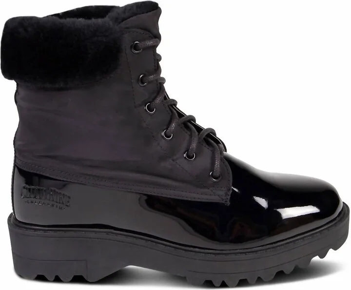 Ladies Brooke Boot With Sheepskin In Black