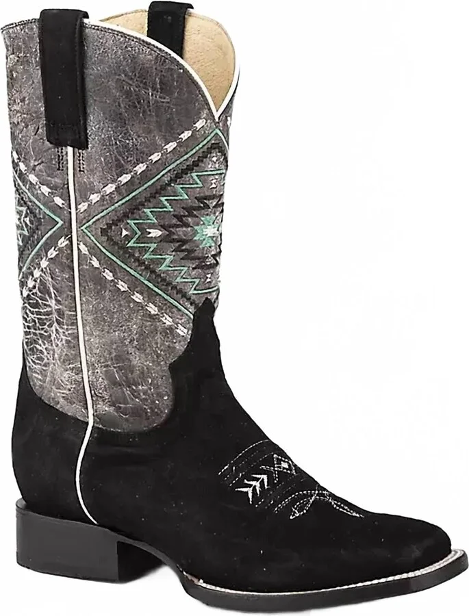 Ladies Cheyenne Leather Boots In Black
