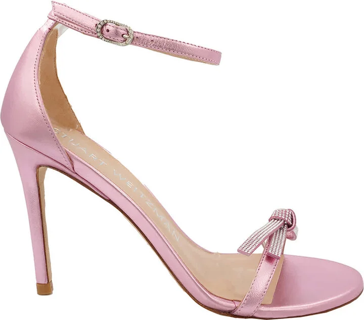Ladies Cotton Candy Nudist SW Bow 100 Sandals