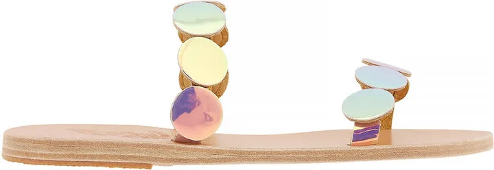 Ladies Dawn St Tropez Iridescent Vachetta Flat Sandals