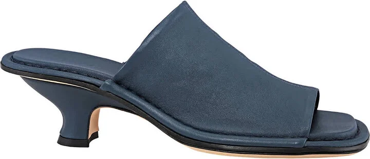 Ladies Frankie Cobalto Leather Heeled Sandals