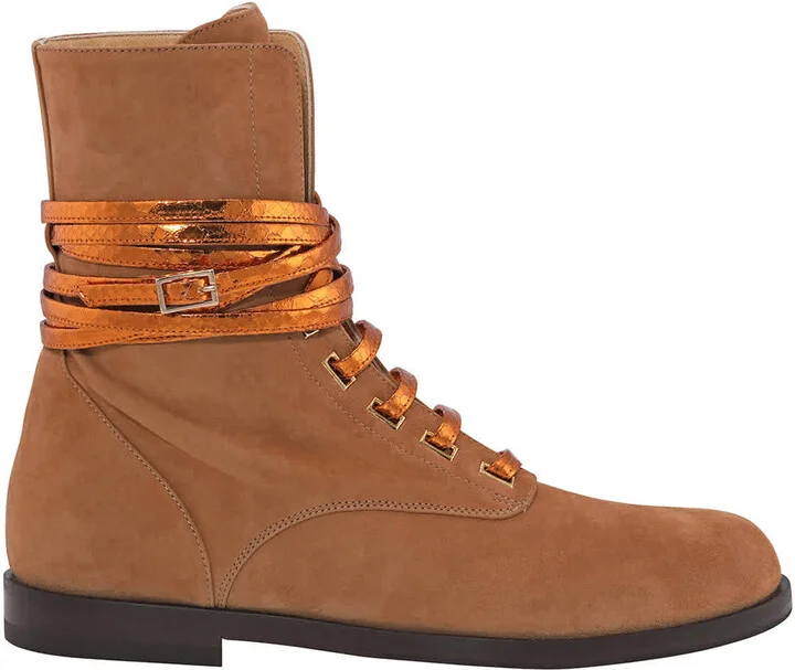 Ladies Hailey Calf Suede Lace-up Boots