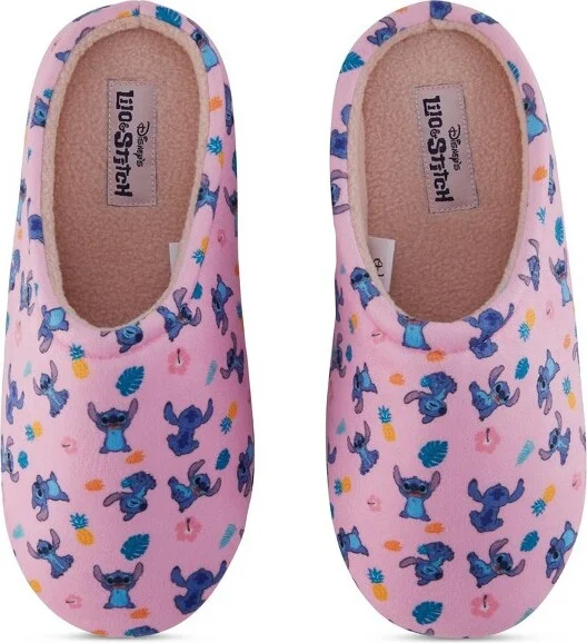 Ladies Lilo and Stitch Clog Slippers - Ladies Classic Lilo and Stitch Slip On Clog Slippers - Disney Soft House Slippers (Pink, 7/8) - Image 2