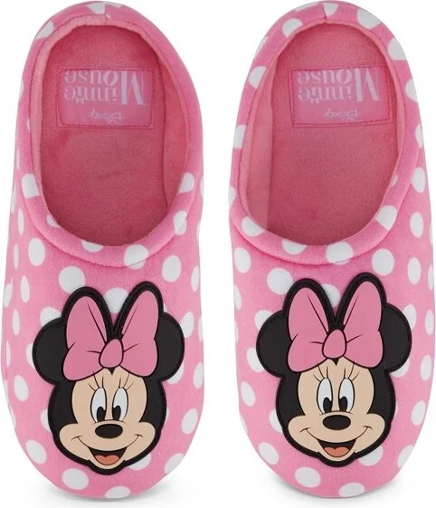 Ladies Minnie Mouse Clog Slippers - Ladies Classic Minnie Mouse Slip On Clog Slippers - Disney Soft House Slippers (Pink, 5/6) - Image 2