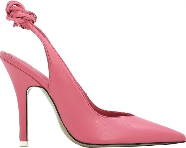 Ladies Peach Venus Slingback Pumps