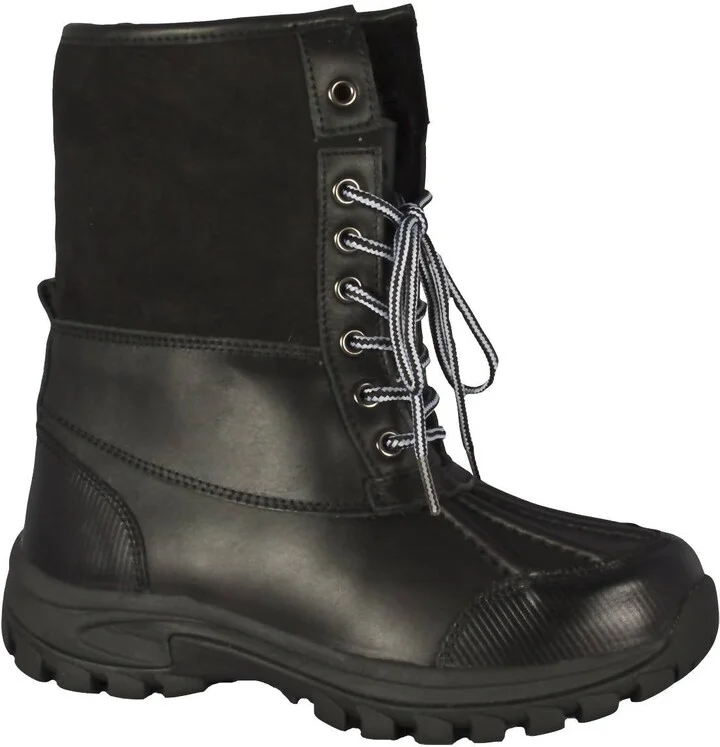 Ladies Sheepskin Tundra Boot In Black