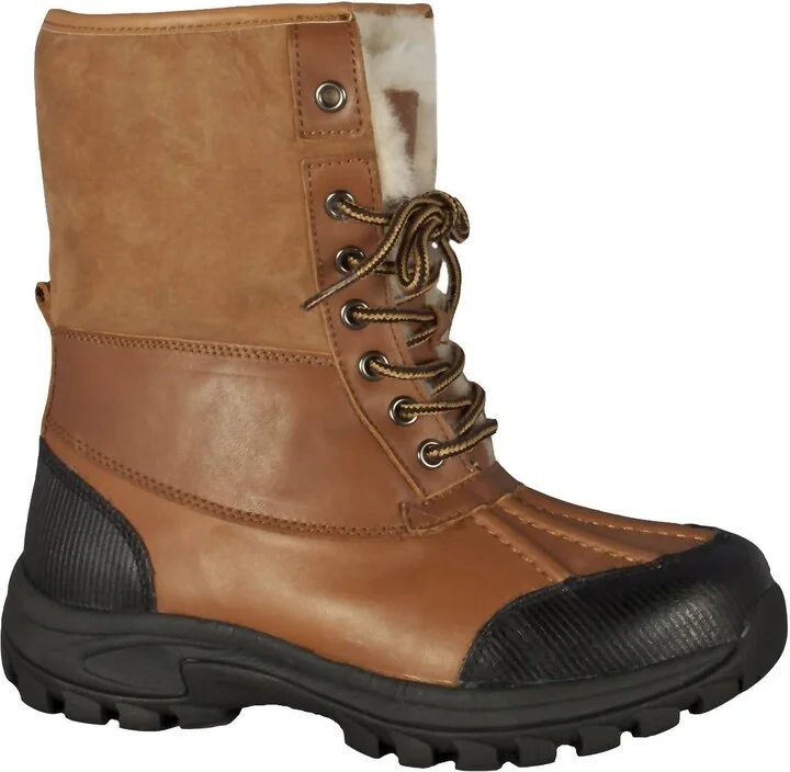 Ladies Sheepskin Tundra Boot In Chestnut