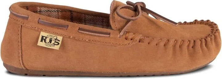 Ladies Unlined Comfy Moccasin In Chestnut