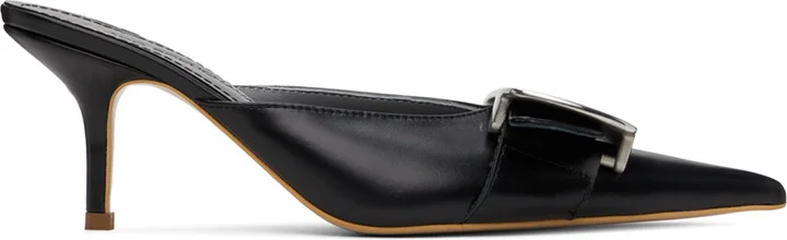 Lado Bokuchava Black Buckle Heels