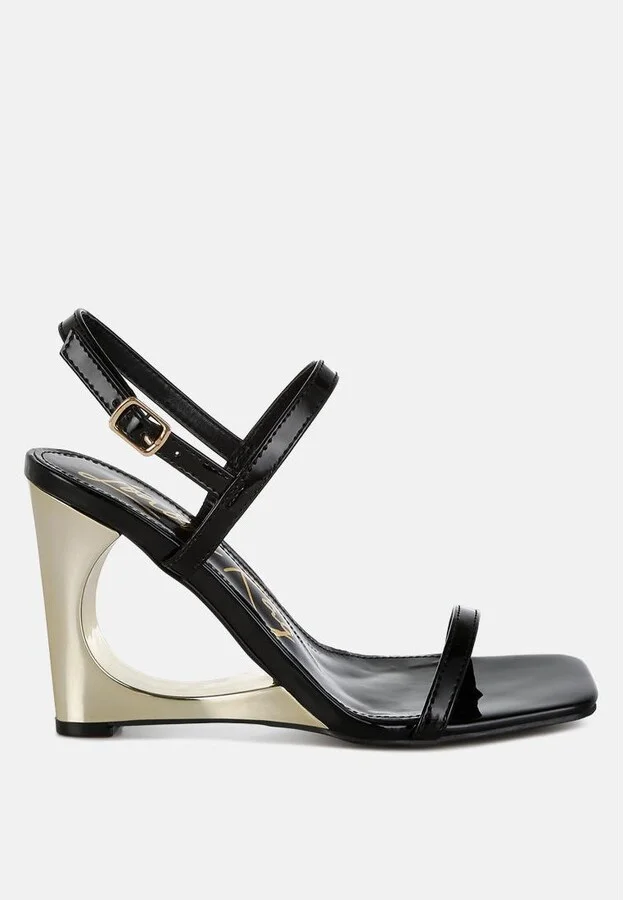 Ladra Metallic Fantasy Wedge Heel Sandals
