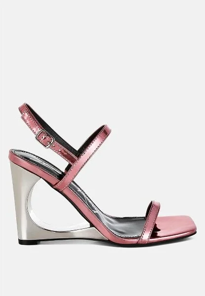 Ladra Metallic Fantasy Wedge Heel Sandals Women