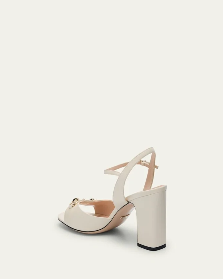 Lady Horsebit Leather Sandals - Image 3