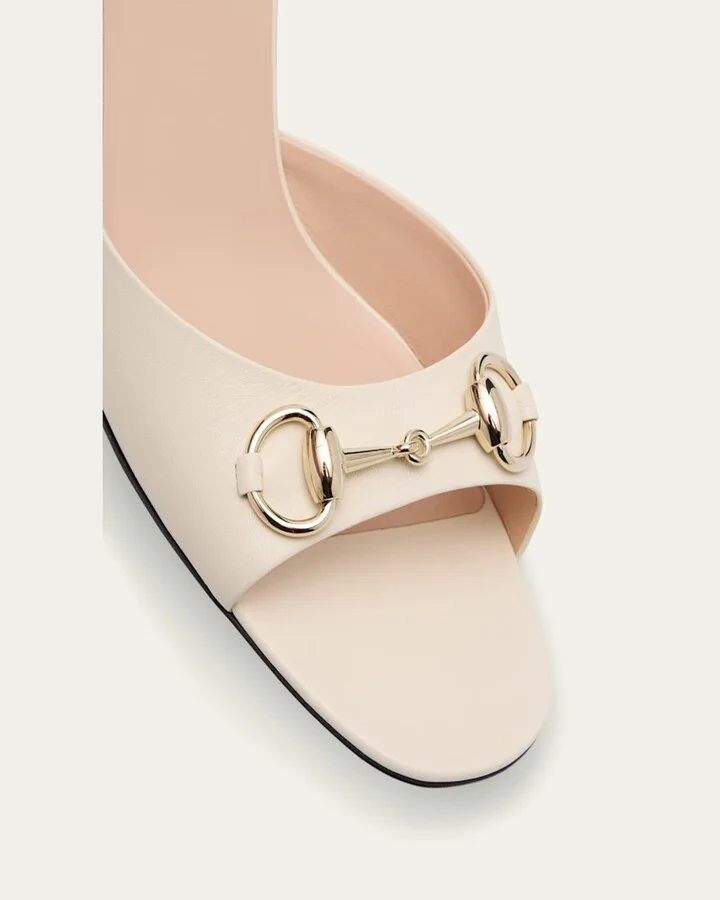 Lady Horsebit Leather Sandals - Image 4