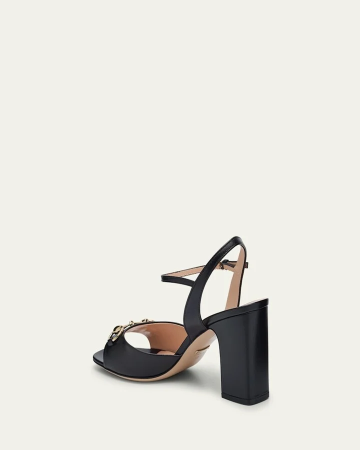 Lady Horsebit Leather Sandals - Image 9