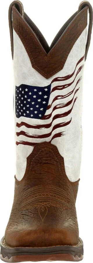 Lady Rebel by Durango Women's Distressed Flag Embroidery Western Boot - Image 3