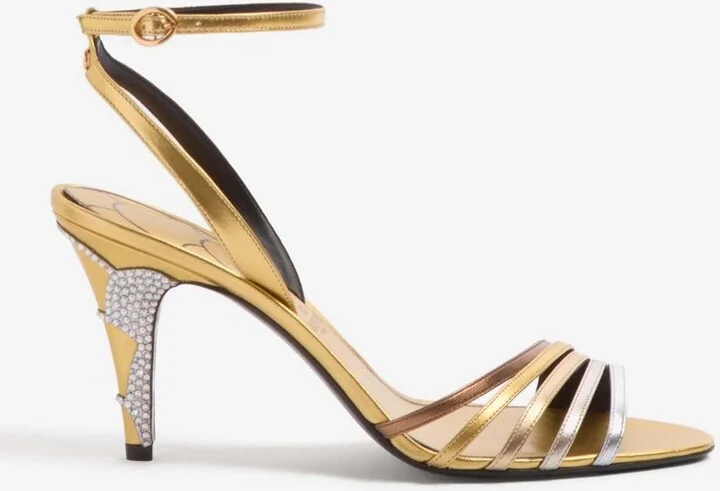 Ladycrush 85 Laminated Leather Sandals