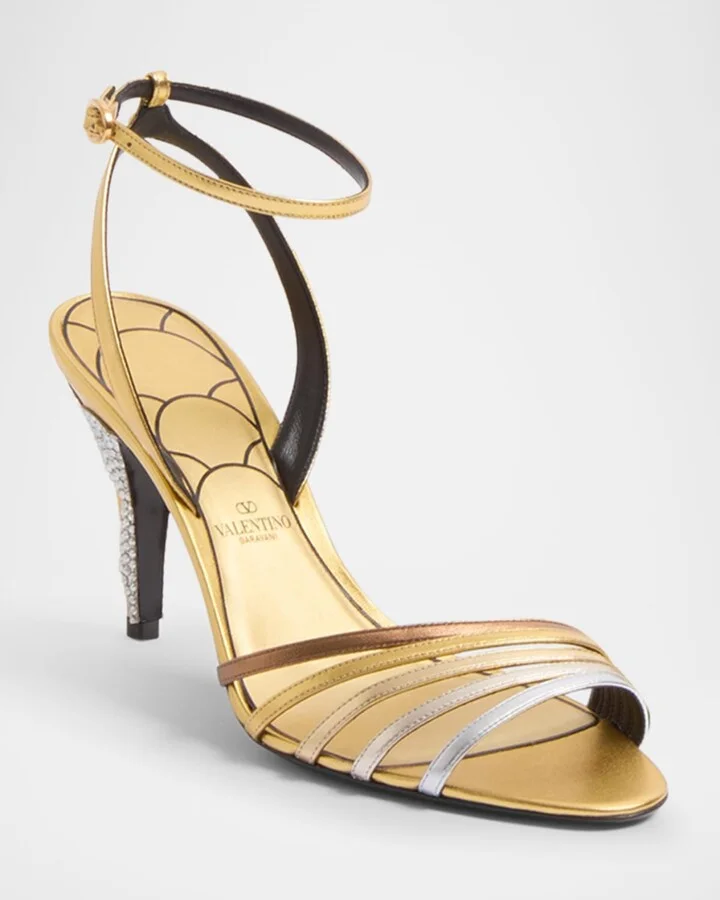 Ladycrush Colorblock Metallic Ankle-Strap Sandals - Image 4
