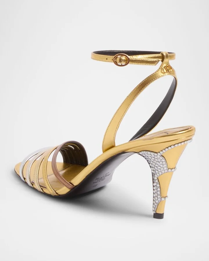 Ladycrush Colorblock Metallic Ankle-Strap Sandals - Image 9