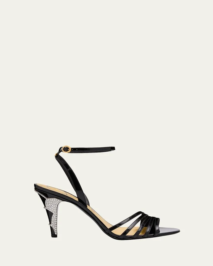 Ladycrush Leather Ankle-Strap Sandals