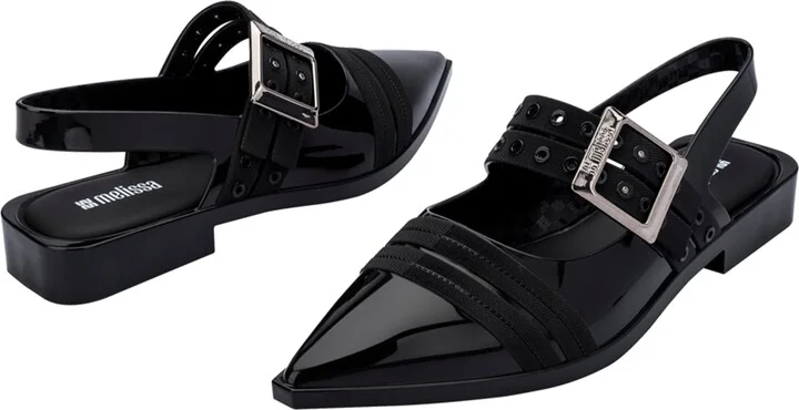 Ladylike Strap Low Heels - Black - Image 2