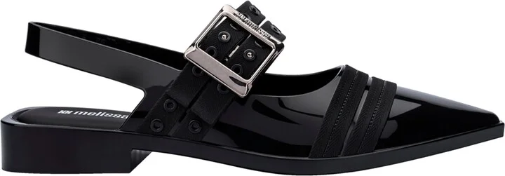Ladylike Strap Low Heels - Black