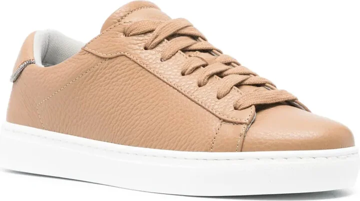 Lae-Up Leather Sneakers - Image 2