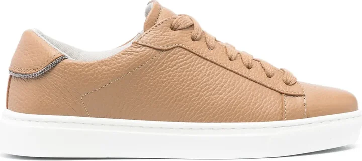 Lae-Up Leather Sneakers