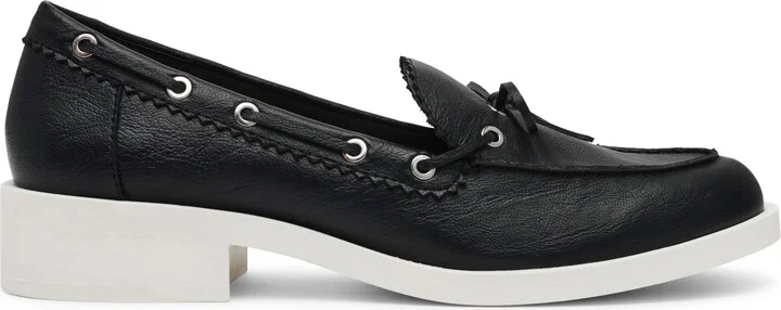 Lagoon Block Heel Boat Shoe Loafer - Image 3