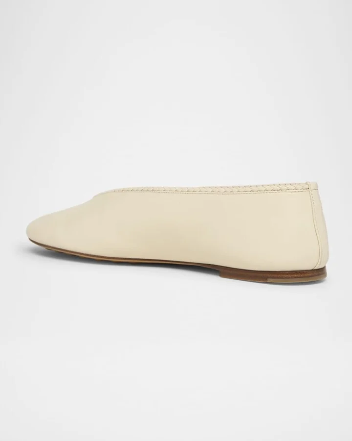 Lagoon Nappa Leather Ballerina Flats - Image 7