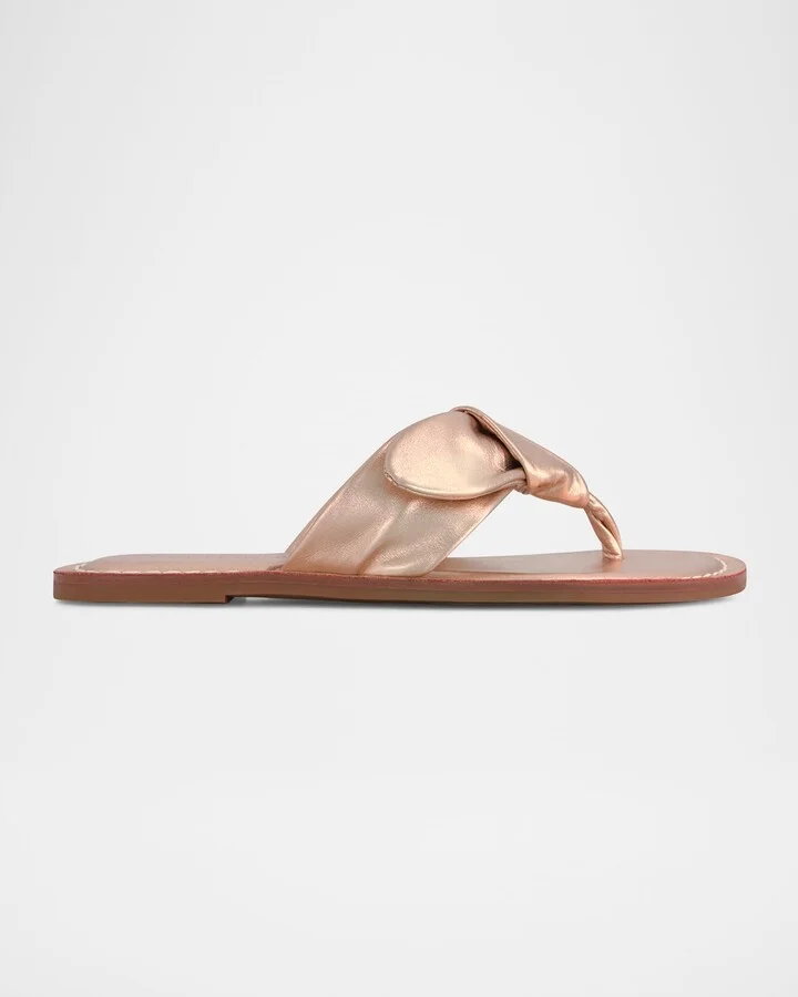 Blush Metallic Glove Leather