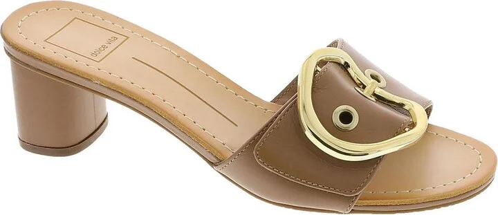 Laika Womens Leather Slip-On Heels