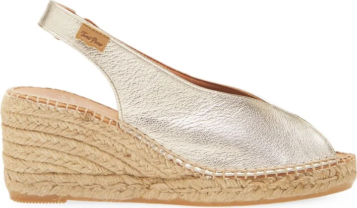 Laila Slingback Peep Toe Platform Wedge Sandal - Image 9