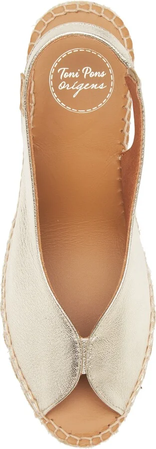Laila Slingback Peep Toe Platform Wedge Sandal - Image 10