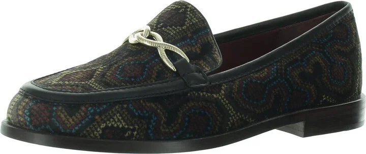 Laila Womens Velvet Dressy Loafers