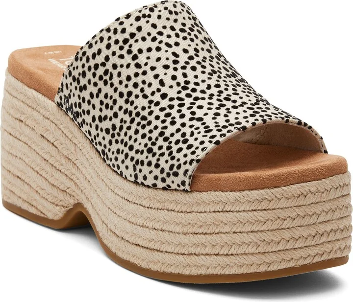 Lailam Espadrille Platform Slide Sandal