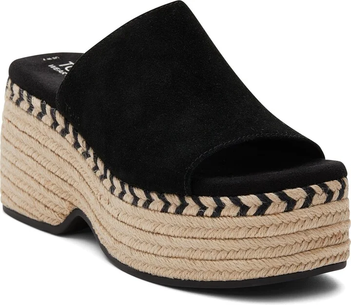 Lailam Espadrille Platform Slide Sandal