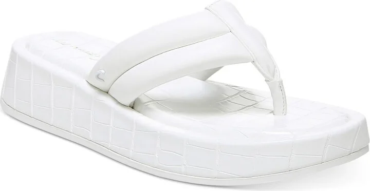 Laina Womens Comfort Insole Flip-Flops Platform Sandals