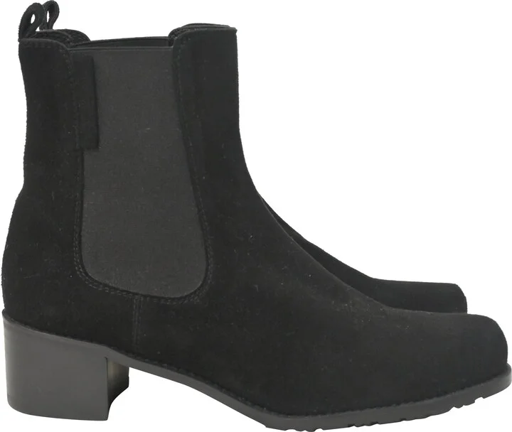 Laine Chelsea Boots in Black Suede