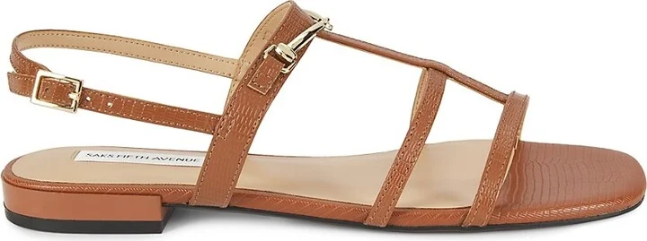 Lainey Leather Double T-Strap Sandals