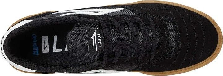 Lakai Cambridge Men's Shoes Black/Gum Suede : 5.5 D - Medium, Suede/Synthetic/Textile - Image 2