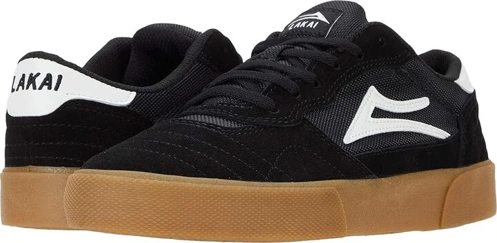 Lakai Cambridge Men's Shoes Black/Gum Suede : 5.5 D - Medium, Suede/Synthetic/Textile