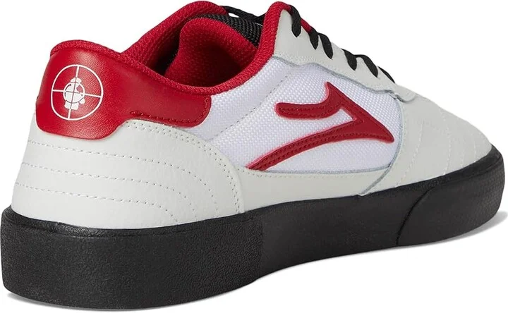 Lakai Cambridge Men's Shoes White/Black Suede 1 : 7.5 D - Medium, Suede/Synthetic/Textile - Image 4