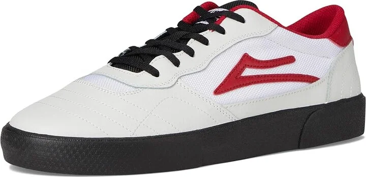 Lakai Cambridge Men's Shoes White/Black Suede 1 : 7.5 D - Medium, Suede/Synthetic/Textile - Image 5